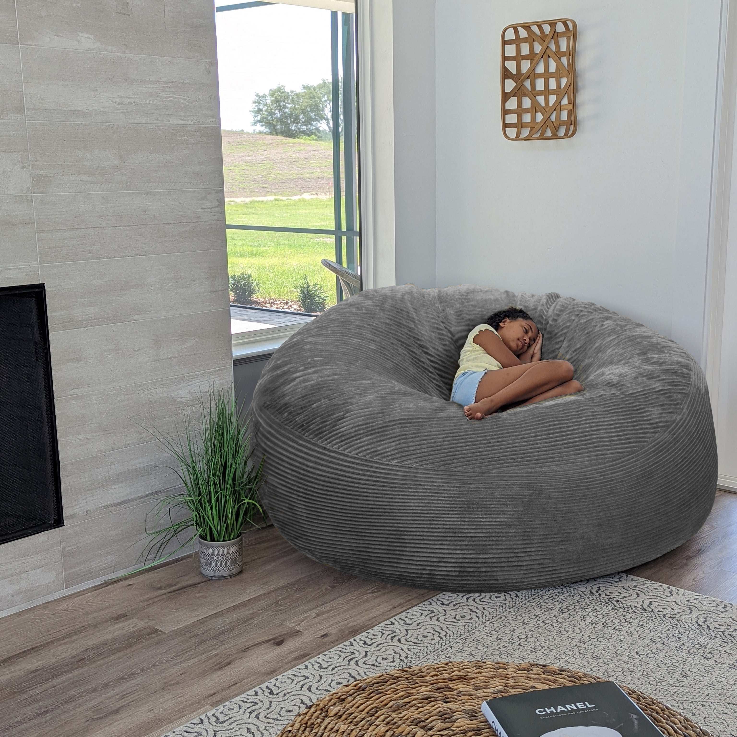 Giant Bean Bag Chair - Plush Corduroy - Image 4