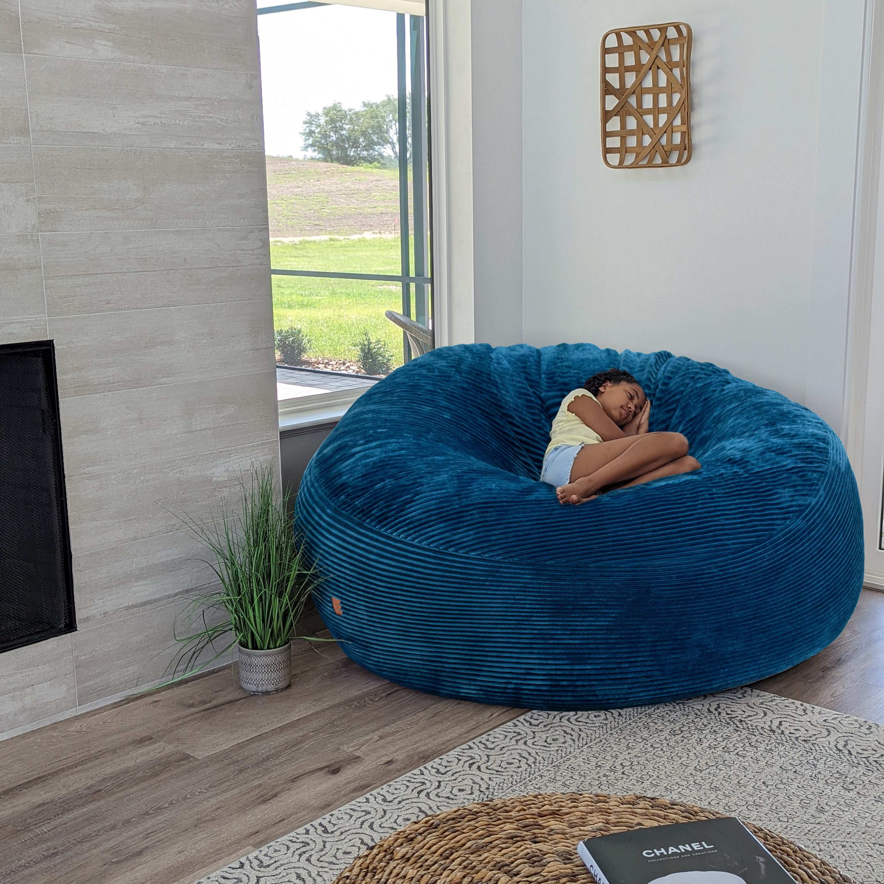 Giant Bean Bag Chair - Plush Corduroy - Image 6
