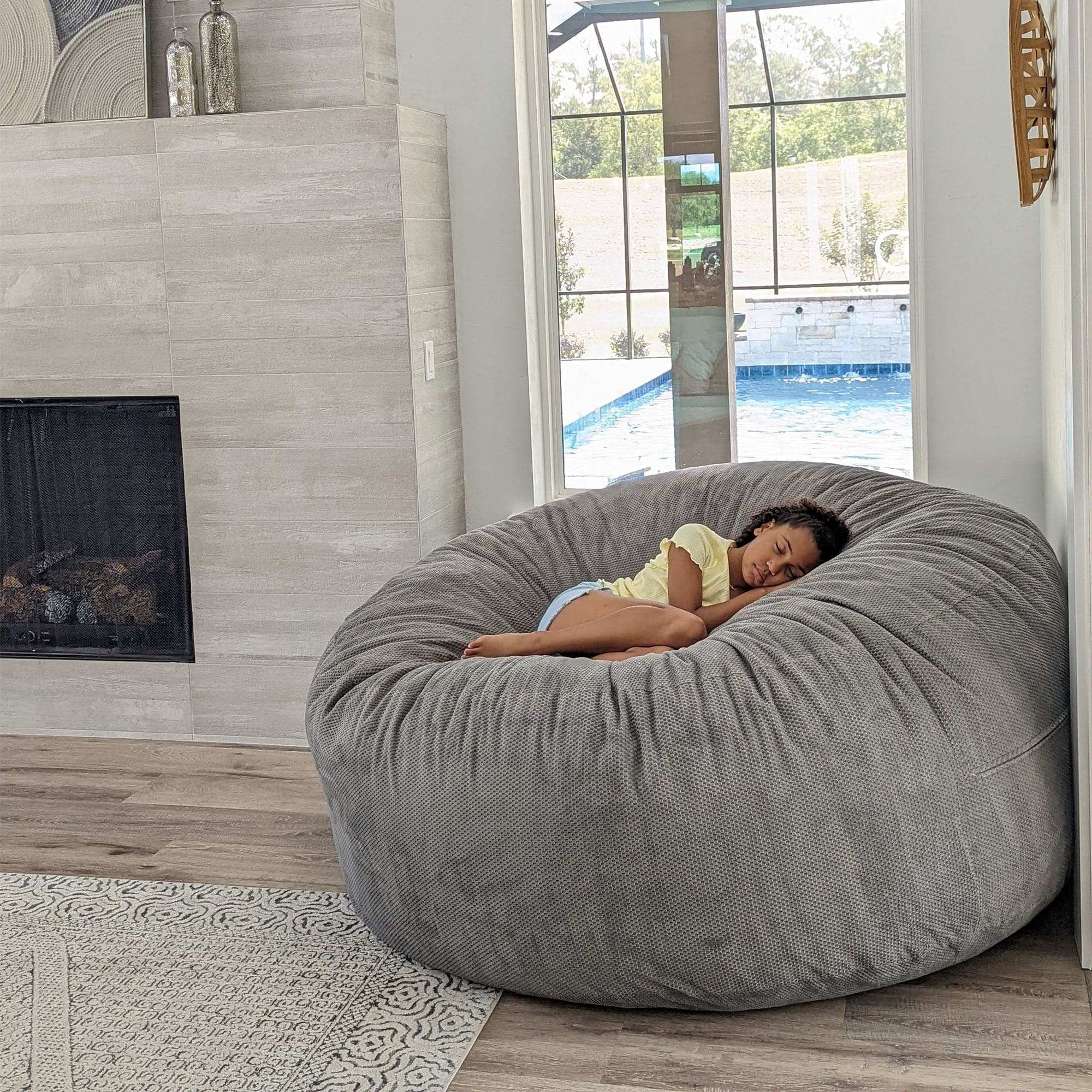 Giant Bean Bag Chair - Chenille - Image 3