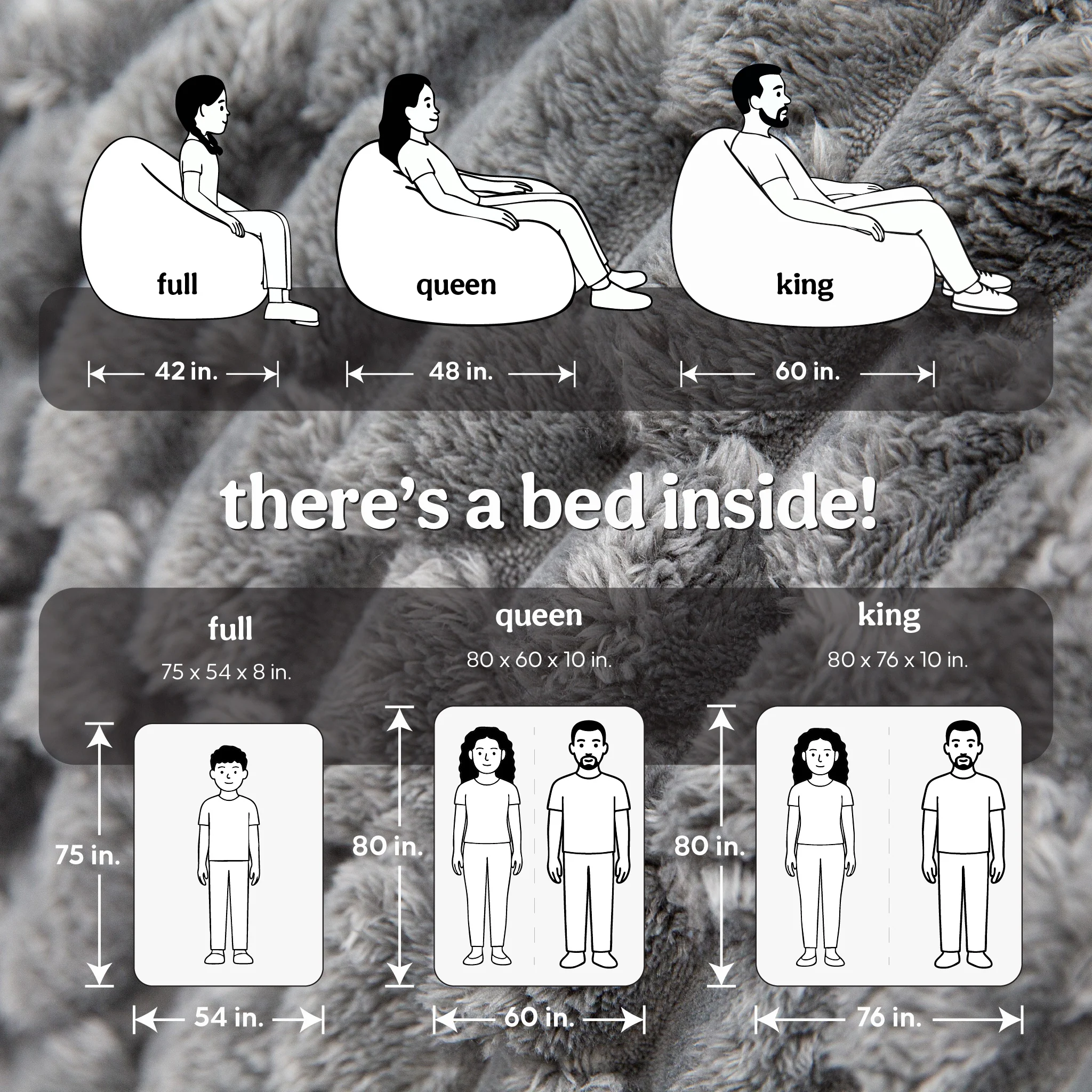 Adult Bean Bag Chair - King - NEST Cloud - Image 16