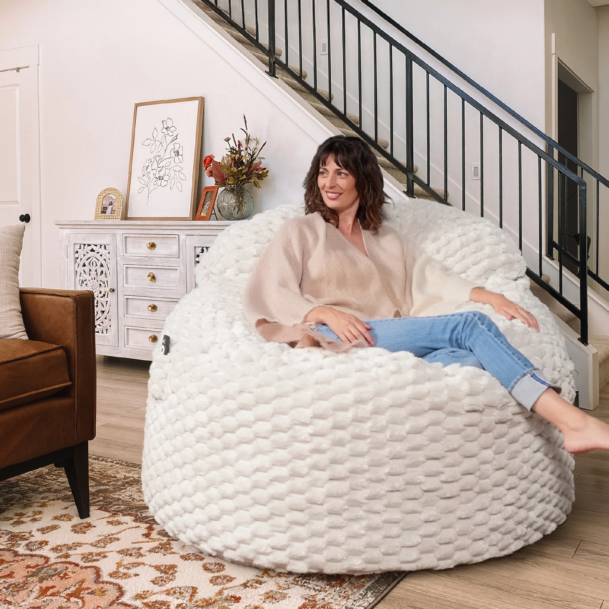 Adult Bean Bag Chair - King - NEST Cloud - Image 3