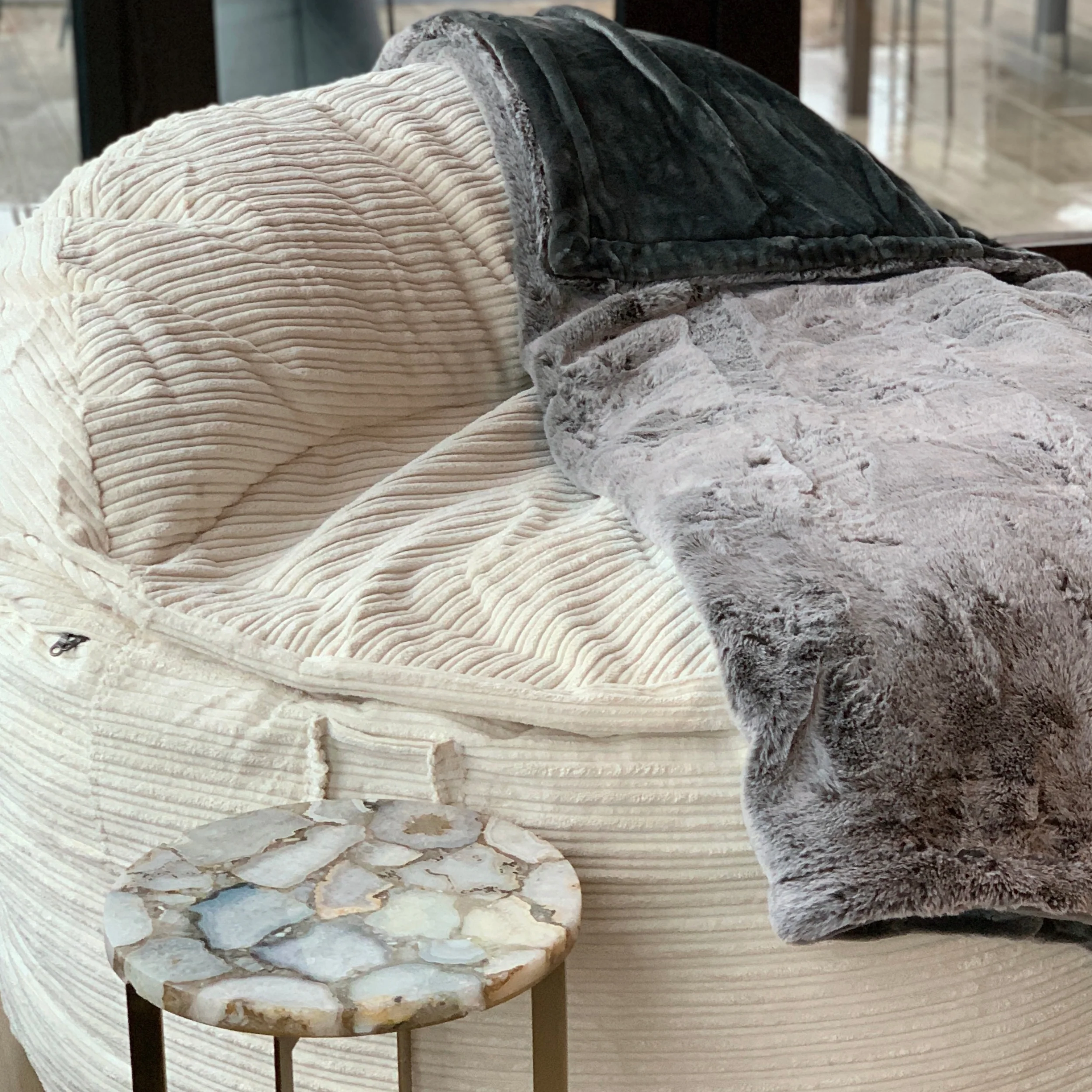 Adult Bean Bag Chair - King - NEST Terry Corduroy - Image 13
