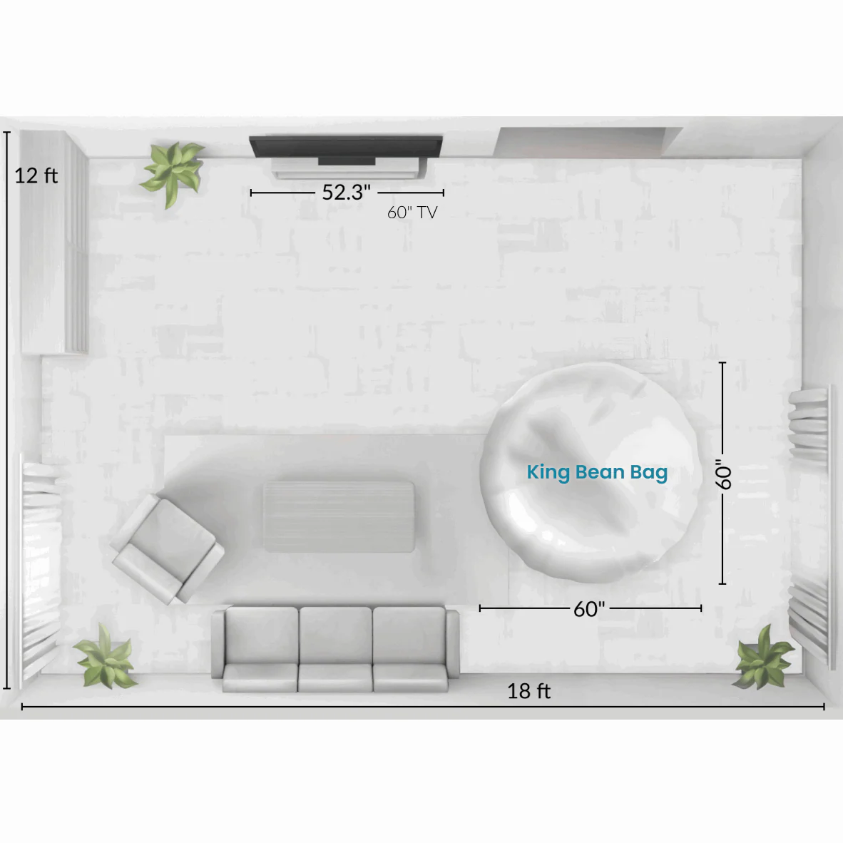 Bean Bag - King - Cloud - Image 15