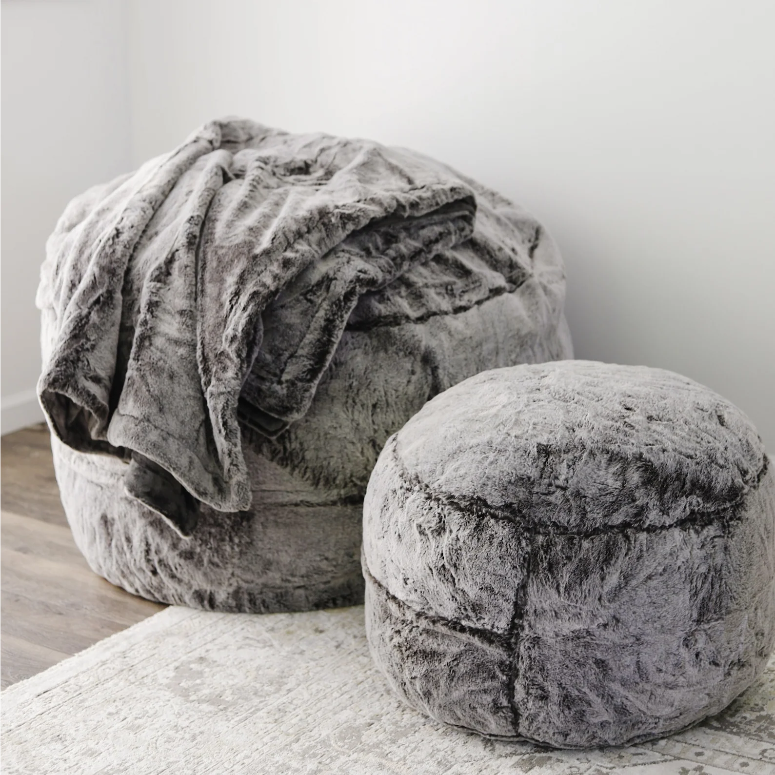 Pouf Footstool - Chinchilla - Image 3