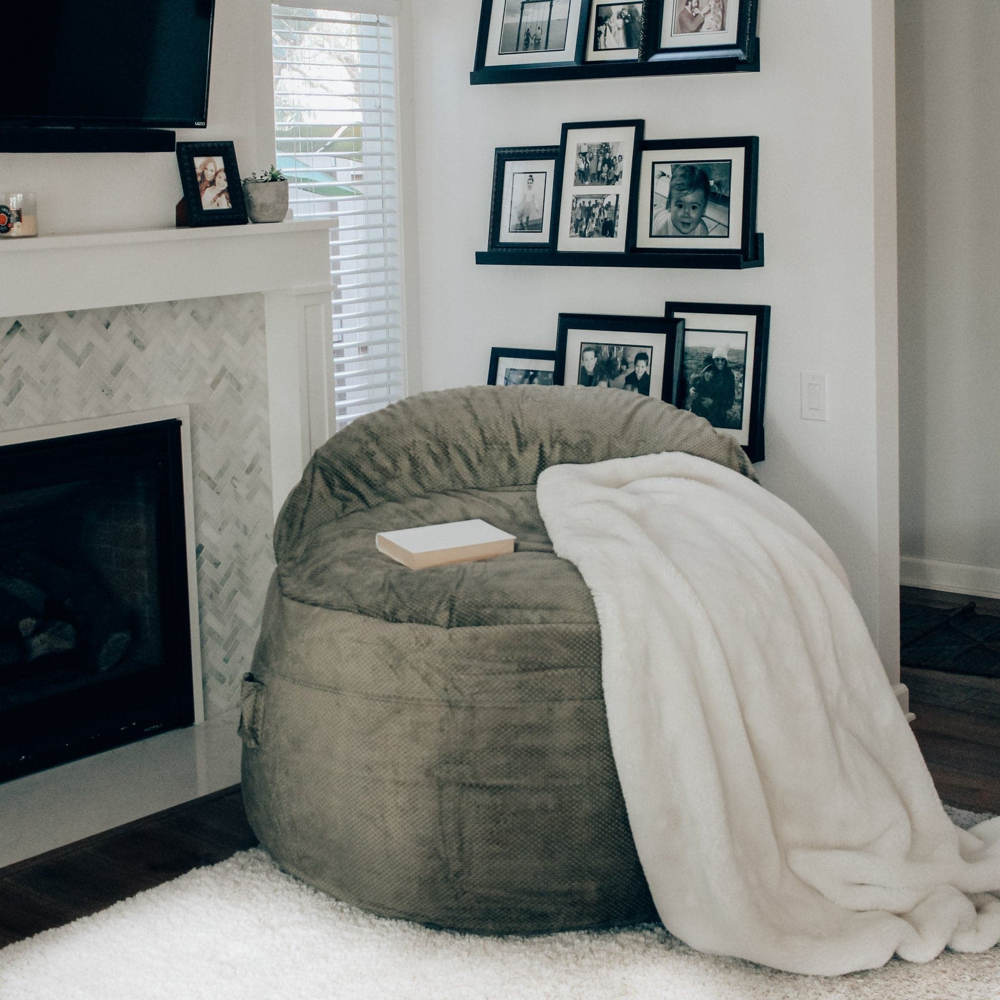 Adult Bean Bag Chair - Queen - NEST Chenille - Image 10