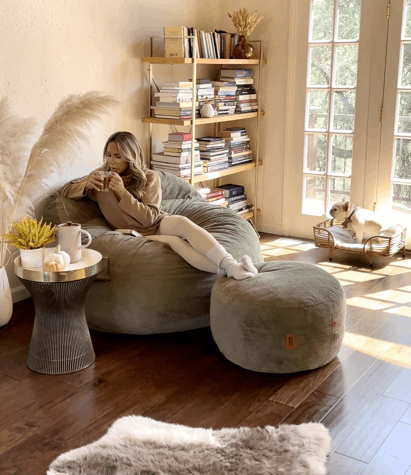 Adult Bean Bag Chair - Queen - NEST Chenille - Image 11