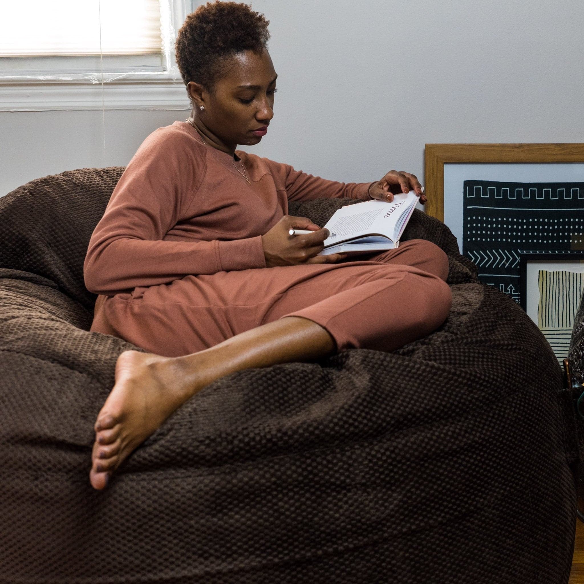 Adult Bean Bag Chair - Queen - NEST Chenille - Image 4