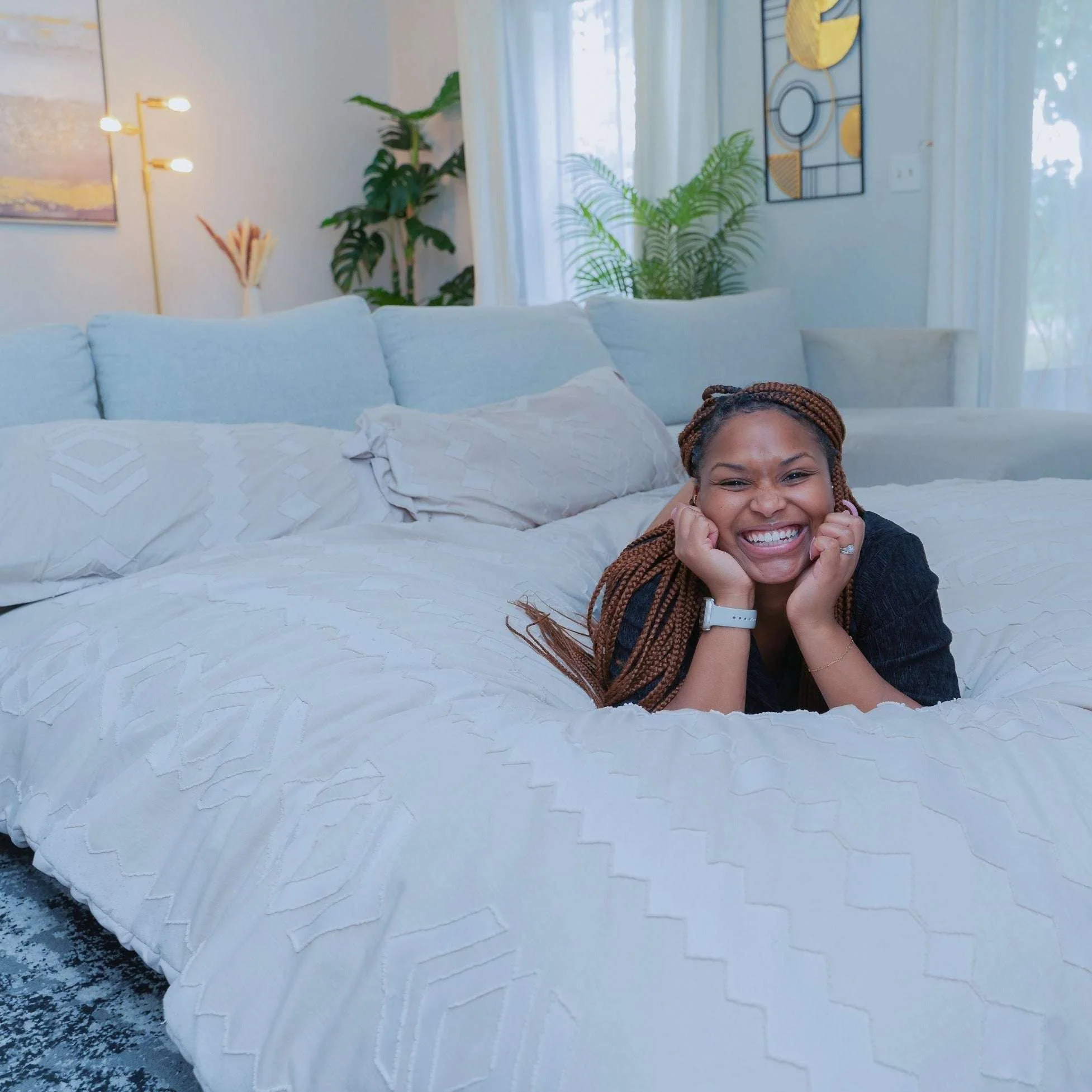 Adult Bean Bag Chair - Queen - NEST Chenille - Image 7