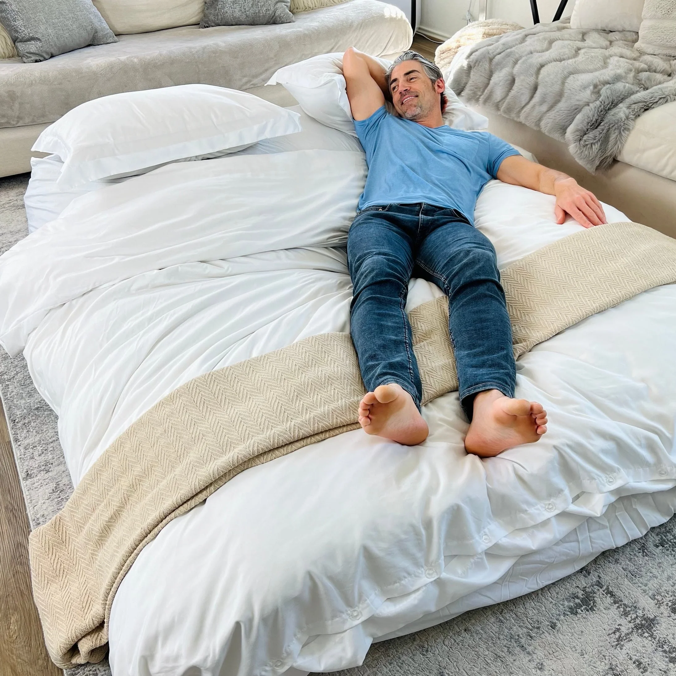 Bean Bag - Queen - Corduroy - Image 5