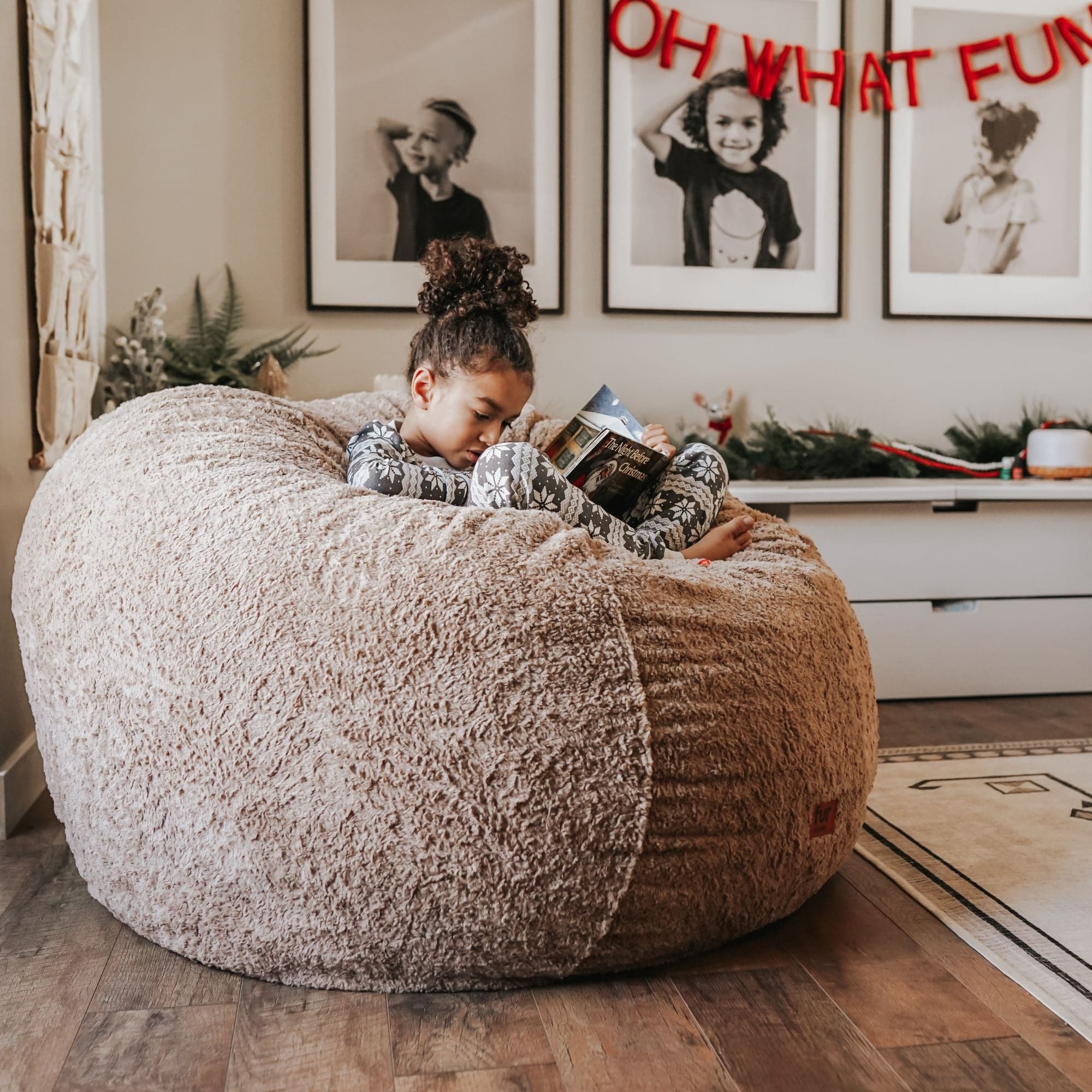 Bean Bag - Queen - Faux Fur - Image 6